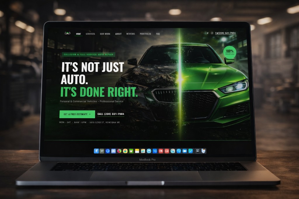 It's Not Just Auto website screenshot